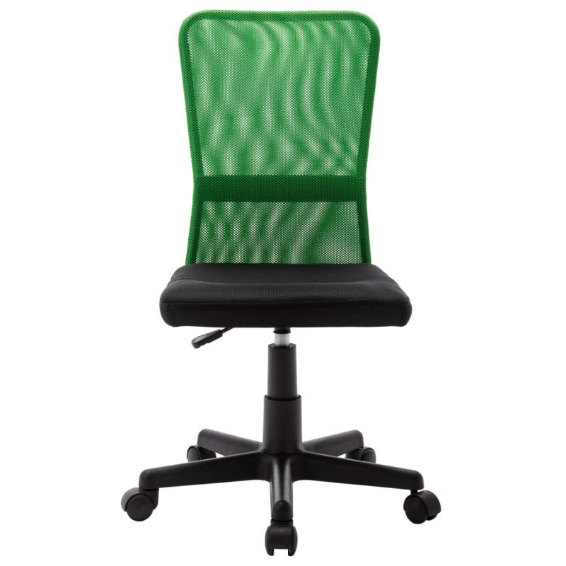 vidaXL Kancelárska stolička čierna a zelená 44x52x100 cm sieťovinová látka