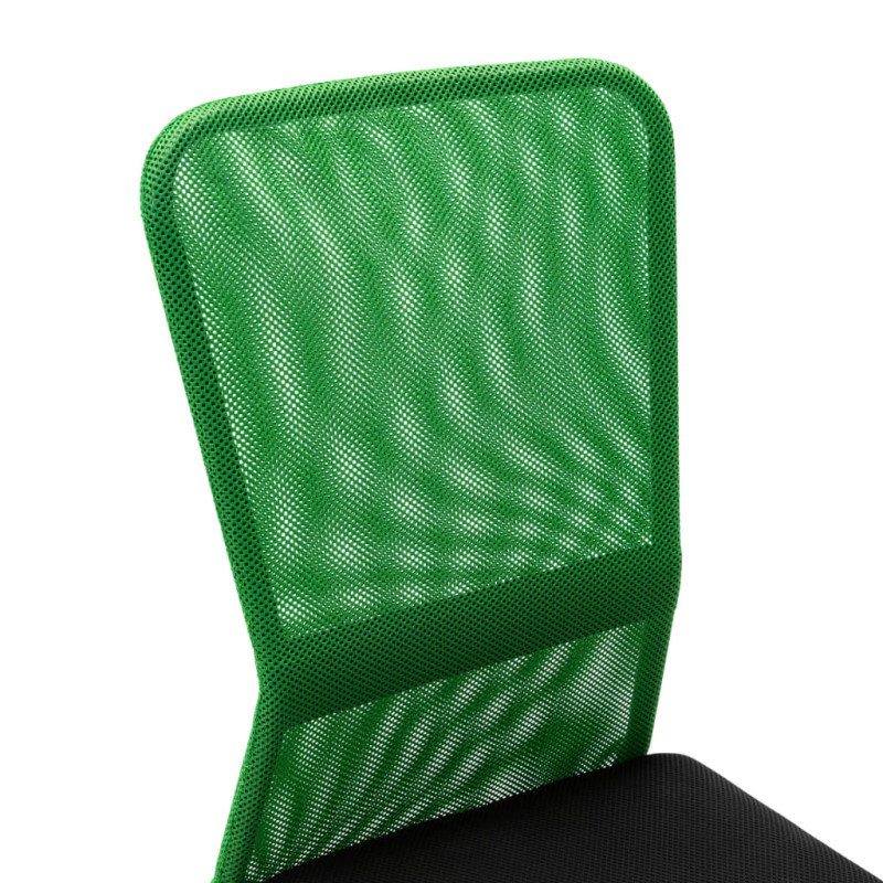 vidaXL Kancelárska stolička čierna a zelená 44x52x100 cm sieťovinová látka