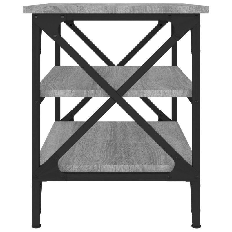vidaXL Bočný stolík sivý dub sonoma 55x38x45 cm spracované drevo