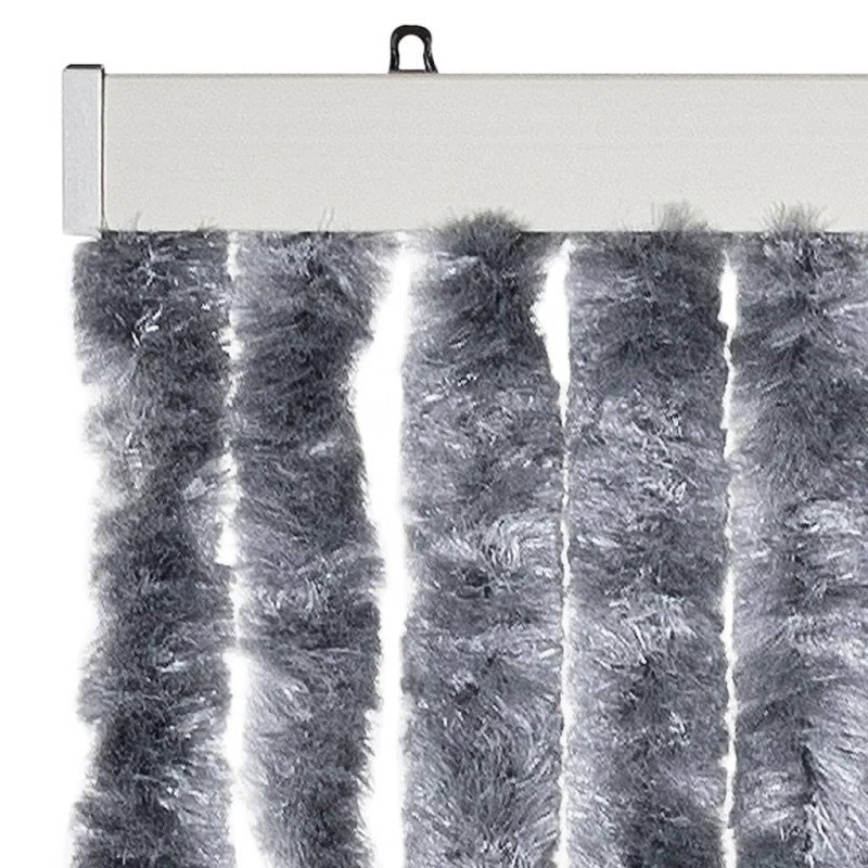 vidaXL Záves proti hmyzu, strieborný 90x220 cm, ženilka