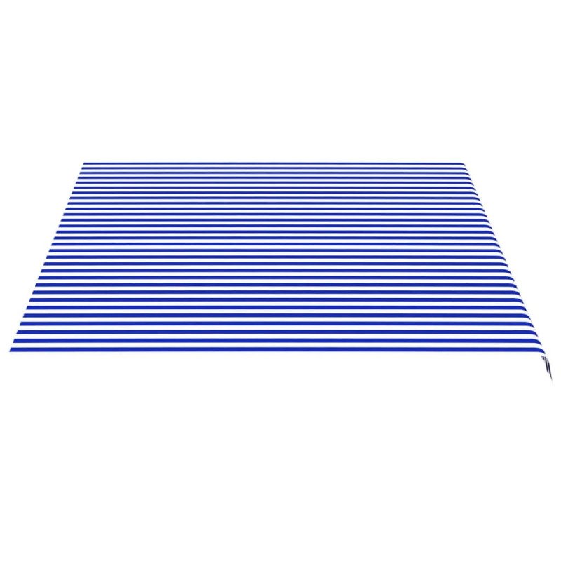 vidaXL Náhradná látka na markízu modro-biela 4,5x3,5 m