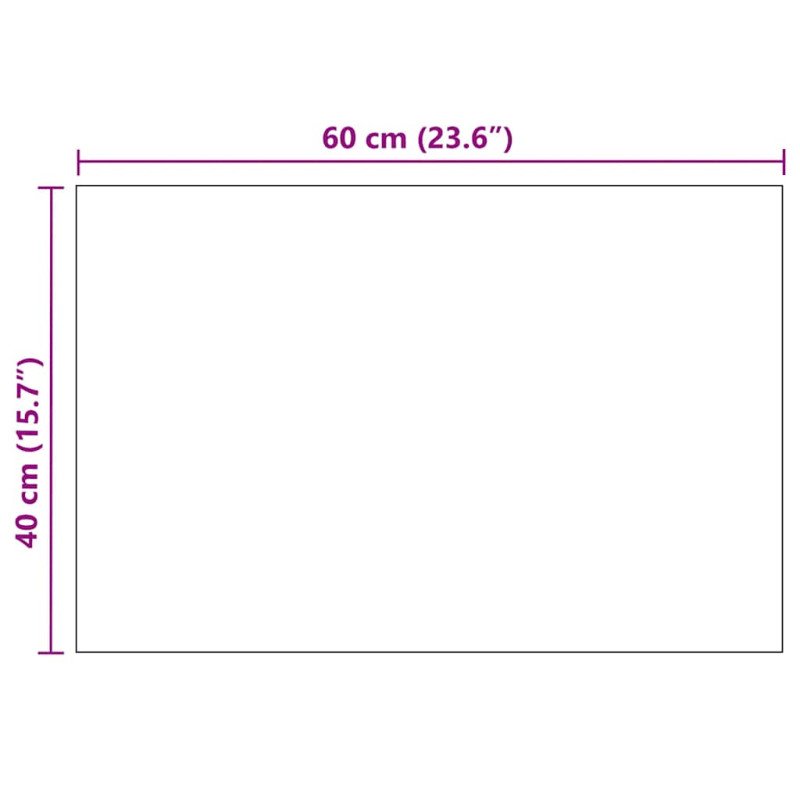 vidaXL Nástenné zrkadlo 60x40 cm obdĺžníkové sklo