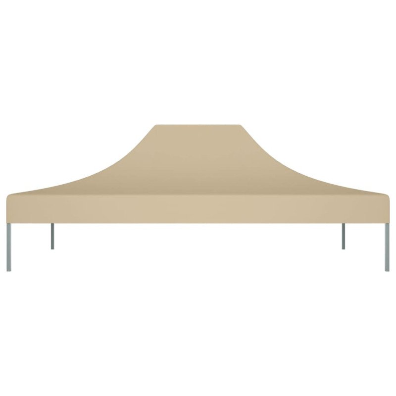 vidaXL Strecha na párty stan 4x3 m, béžová 270 g/m²