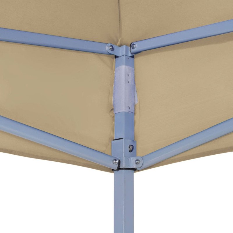 vidaXL Strecha na párty stan 4x3 m, béžová 270 g/m²