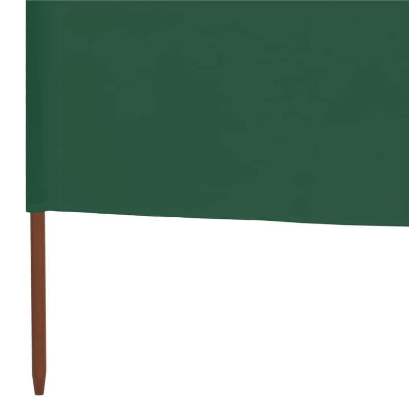 vidaXL 9-panelová zábrana proti vetru látková 1200x120 cm zelená