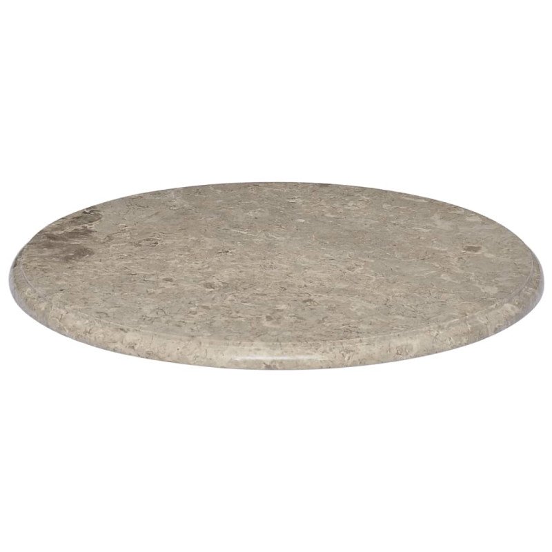 vidaXL Stolová doska sivá Ø60x2,5 cm mramor
