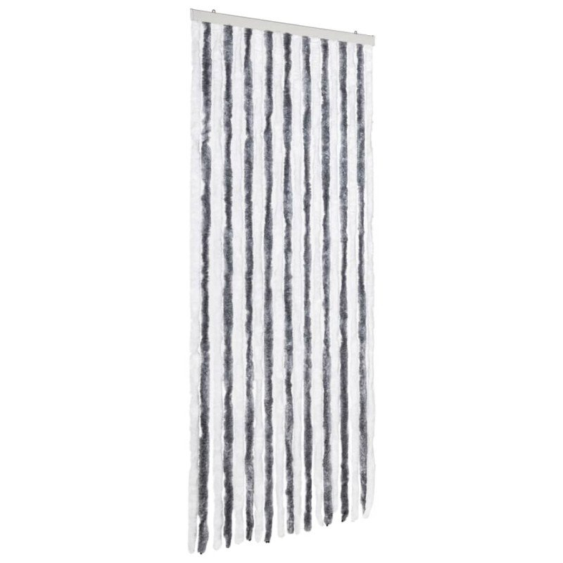vidaXL Záves proti hmyzu, sivý a biely 56x185 cm, ženilka
