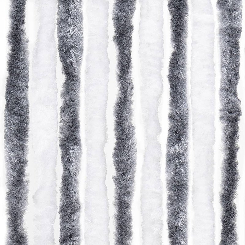 vidaXL Záves proti hmyzu, sivý a biely 56x185 cm, ženilka