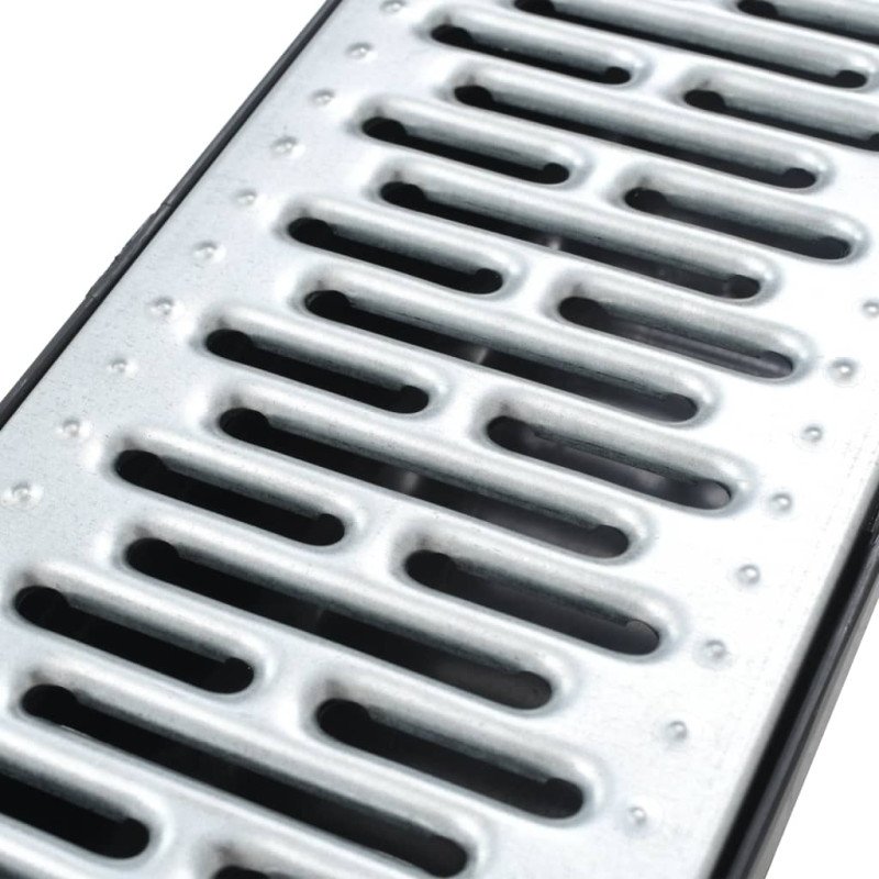 vidaXL Odvodňovacie žľaby 3 ks, pozinkovaná oceľ 3 m