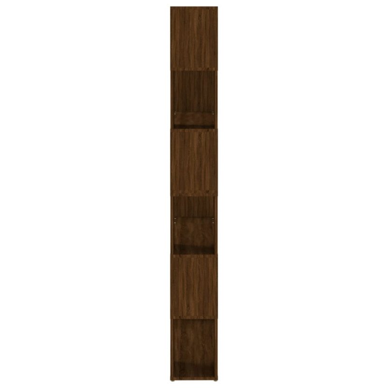 vidaXL Knižnica/deliaca stena hnedý dub 100x24x188 cm