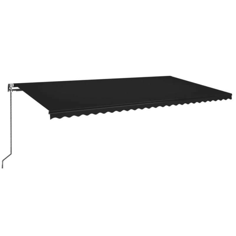 vidaXL Automaticky zaťahovacia markíza 600x350 cm antracitová