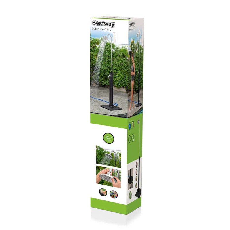 Bestway Solárna prietoková vonkajšia sprcha čierna 8 l