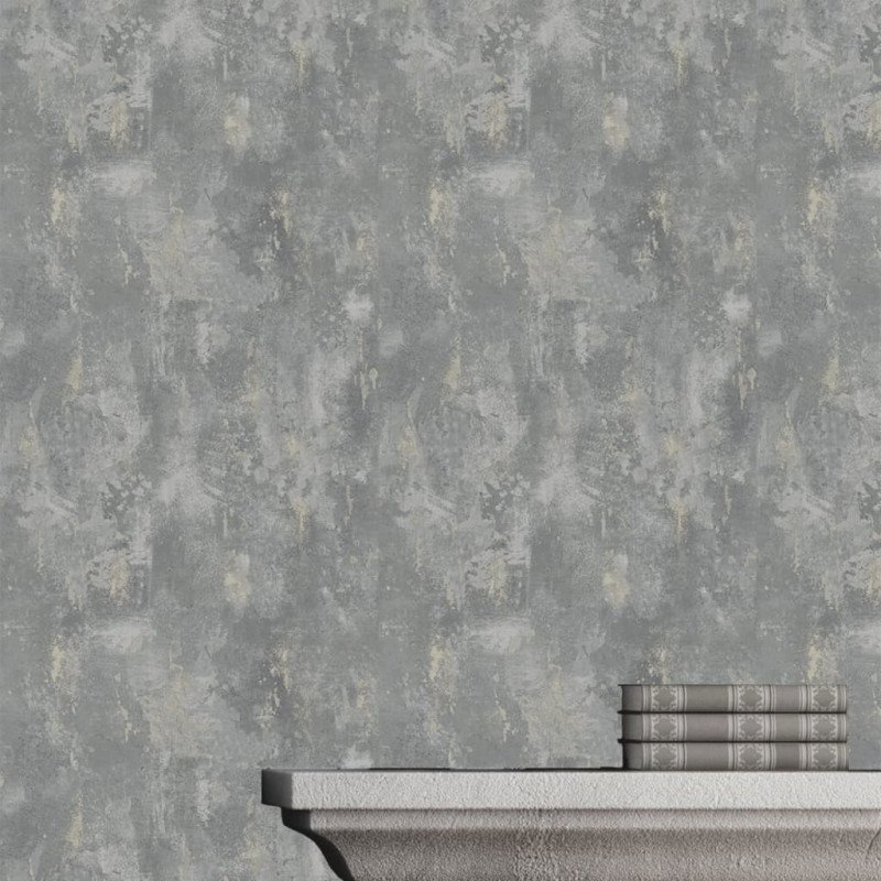 DUTCH WALLCOVERINGS Tapeta betónová a sivá TP1008 