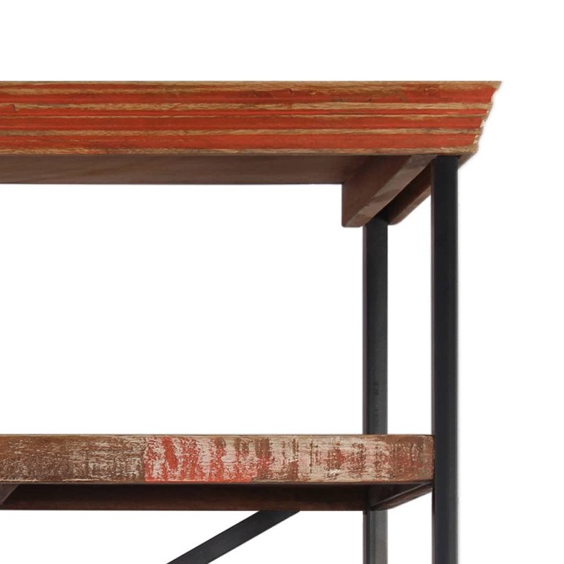 vidaXL Komoda s poličkami, recyklovaný masív 120x35x200 cm