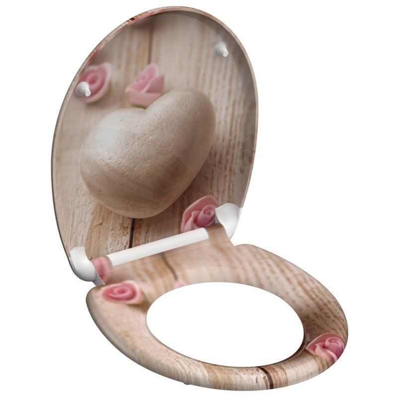 SCHÜTTE WC sedadlo s pomalým zatváraním ROMANTIC potlač duroplast