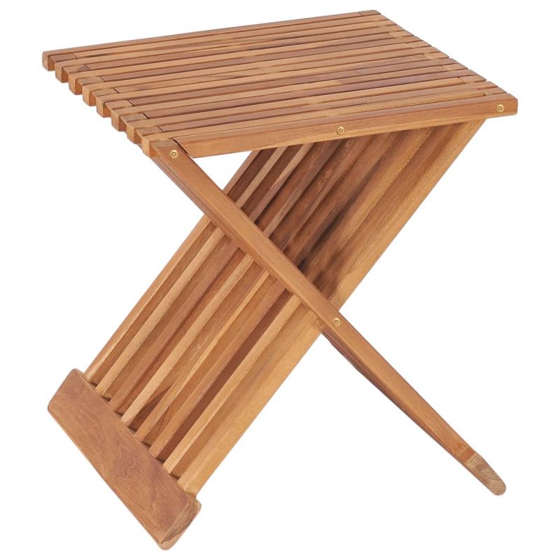 vidaXL Skladacia stolička 40x32x45 cm tíkový masív vidaXL Skladacia stolička 40x32x45 cm tíkový masív
