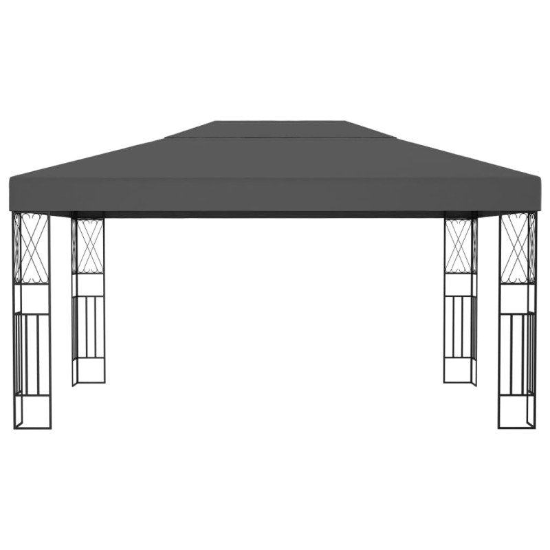 vidaXL Altánok 3x4 m, antracitový, látka