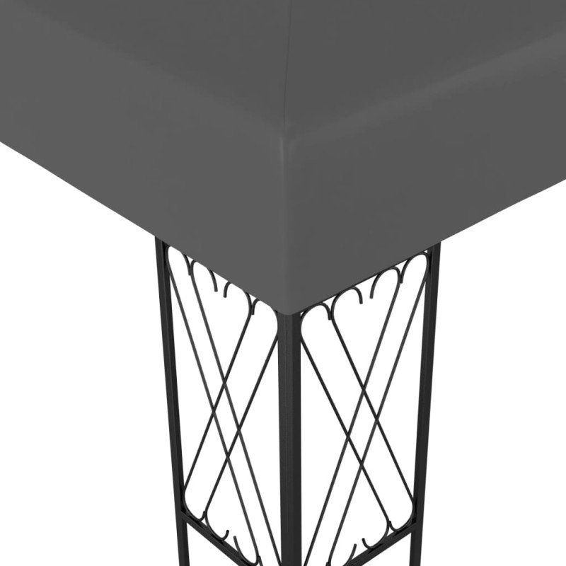 vidaXL Altánok 3x4 m, antracitový, látka