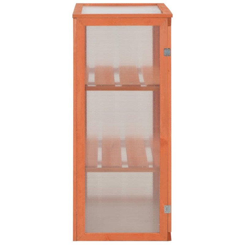 vidaXL Skleník, drevo 75x47x109 cm