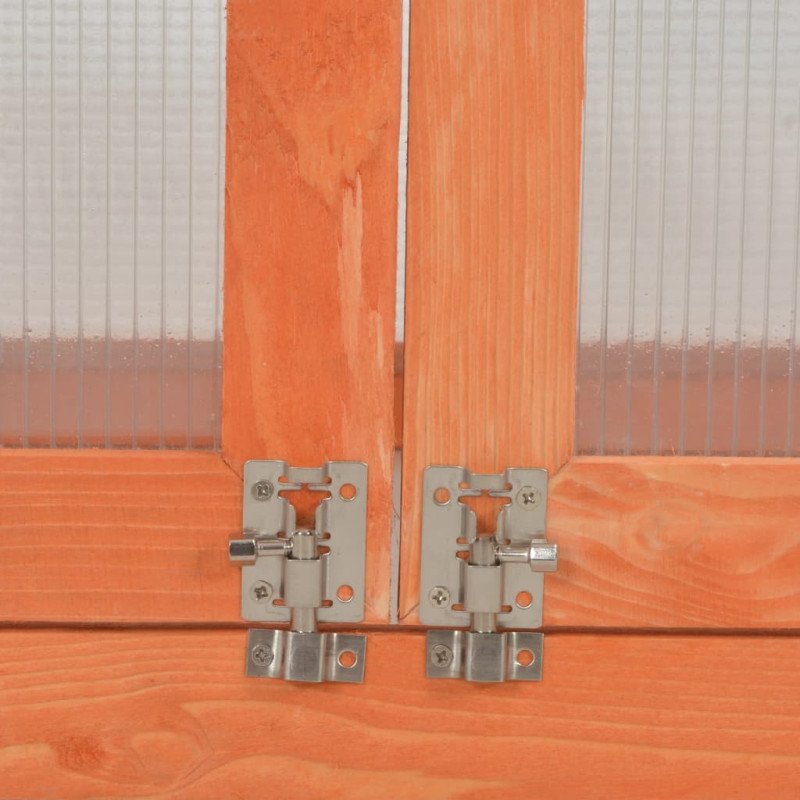 vidaXL Skleník, drevo 75x47x109 cm
