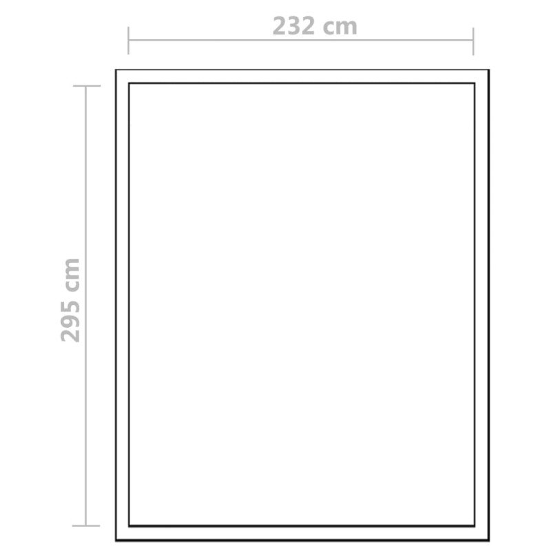 vidaXL Spevnený hliníkový skleník s podkladovým rámom 7,55 m²
