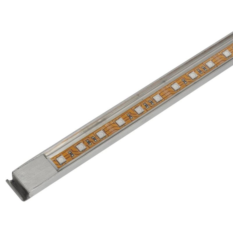 Obdĺžniková bazénová fontána/vodopád s LED, nehrdzavejúca oceľ 90 cm