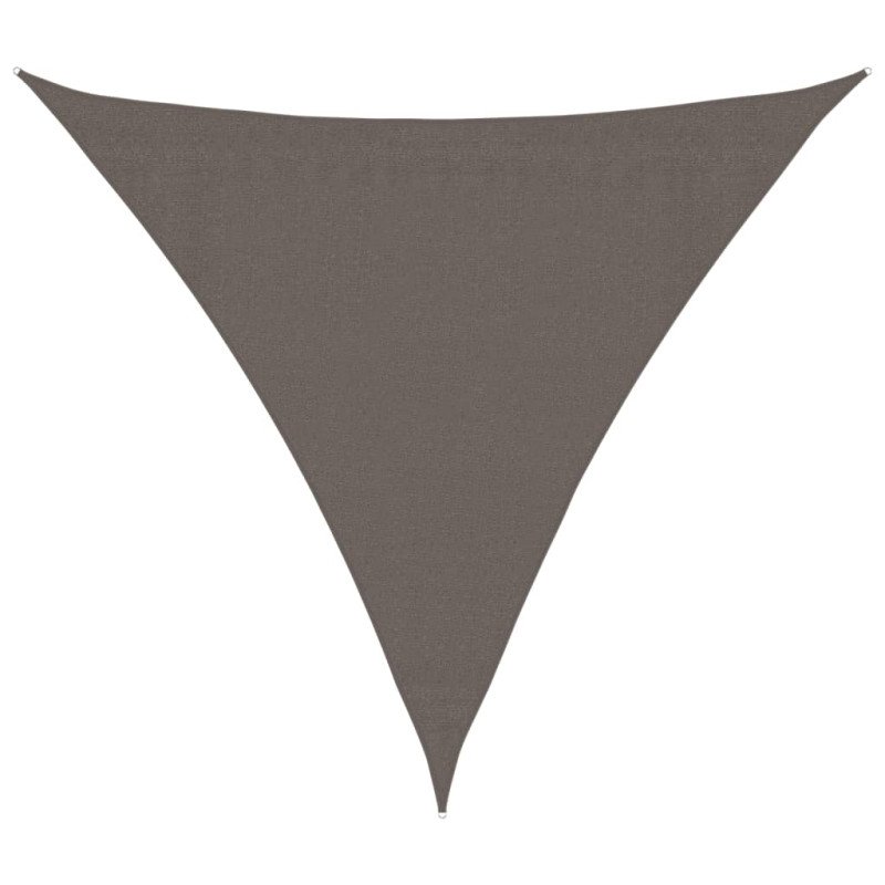 vidaXL Slnečná plachta z HDPE, trojuholníková, 3.6x3.6x3.6 m, antracitová