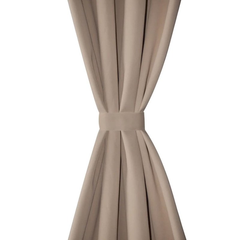 vidaXL Zatemňovací záves s kovovými očkami, 2 ks, 135x175 cm, krémový