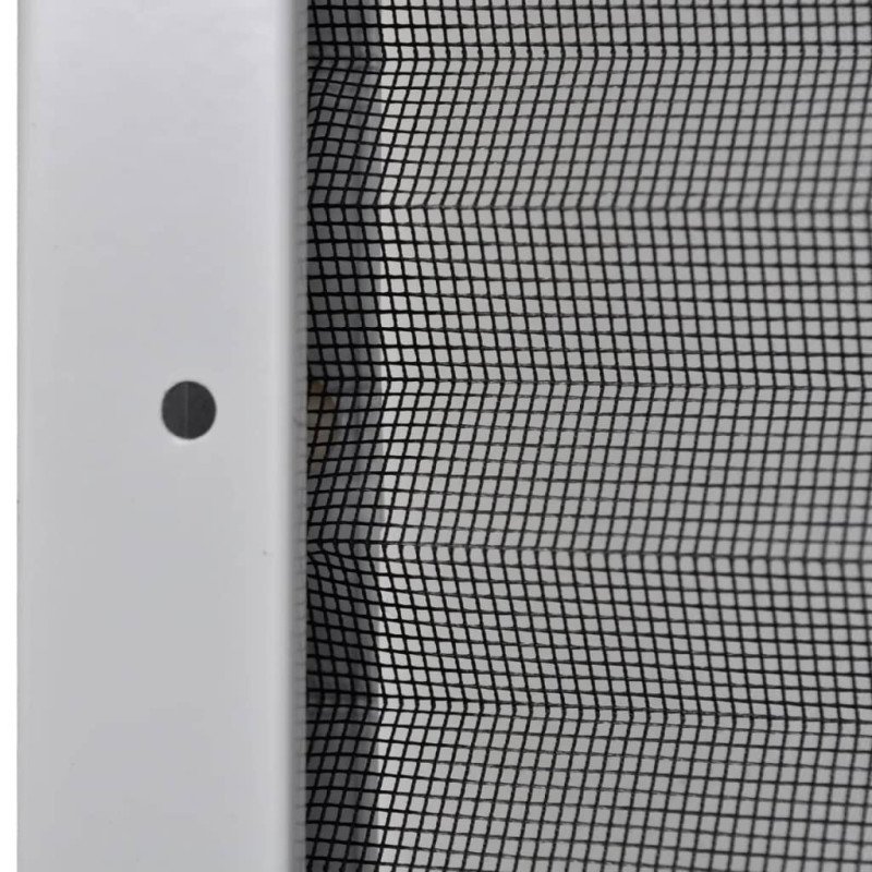 vidaXL Plisovaná okenná sieťka proti hmyzu s hliníkovým rámom a roletou, 60 x 80 cm 