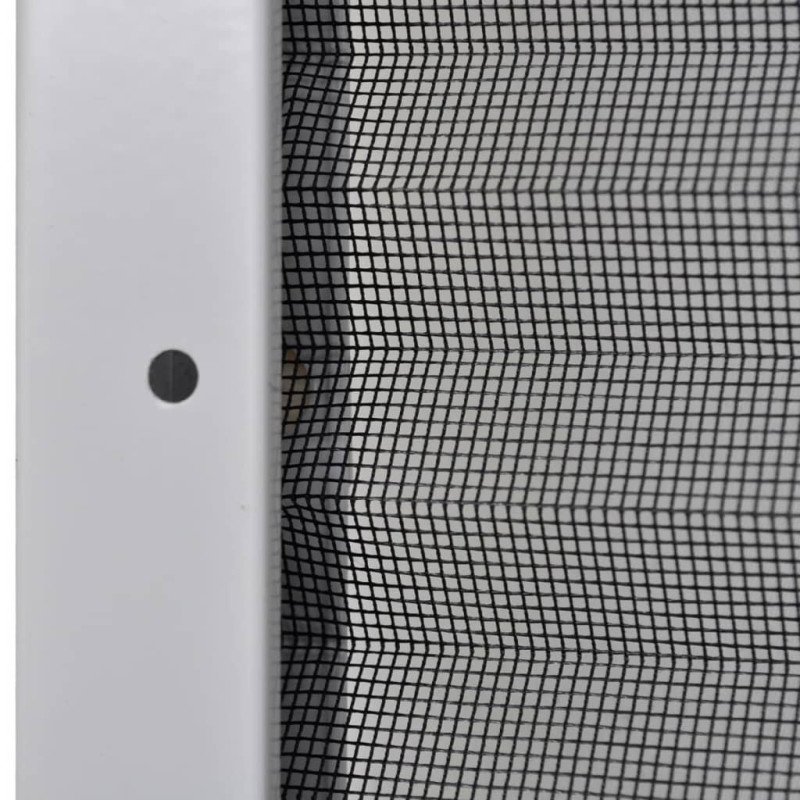 vidaXL Plisovaná okenná sieťka proti hmyzu s hliníkovým rámom a roletou, 80 x 120 cm 