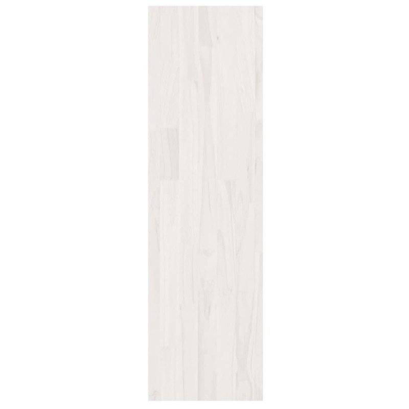 vidaXL Knižnica/deliaca stena biela 40x30x103,5 cm masívna borovica 