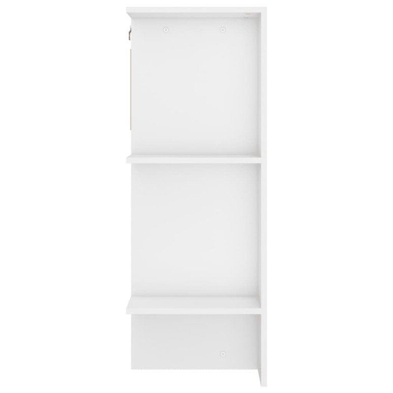 vidaXL Skrinka do chodby biela 97,5x37x99 cm spracované drevo