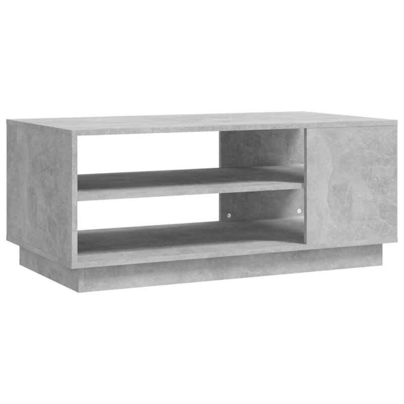 vidaXL Konferenčný stolík betónovosivý 102x55x43 cm drevotrieska