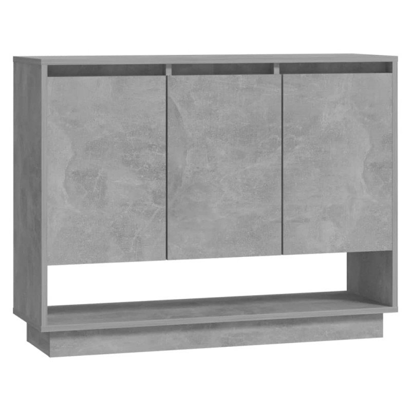 vidaXL Komoda betónovosivá 97x31x75 cm drevotrieska