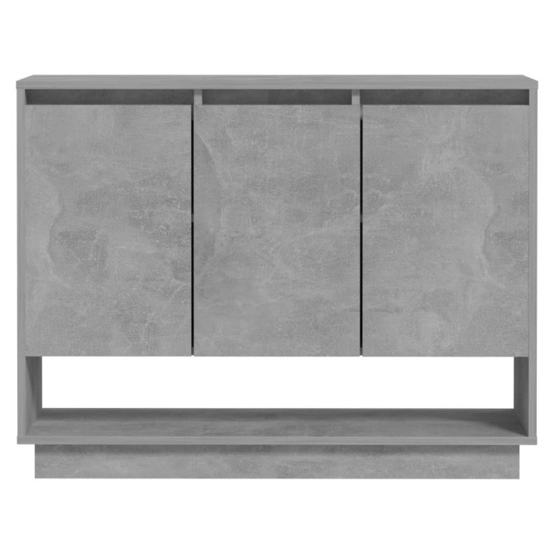 vidaXL Komoda betónovosivá 97x31x75 cm drevotrieska