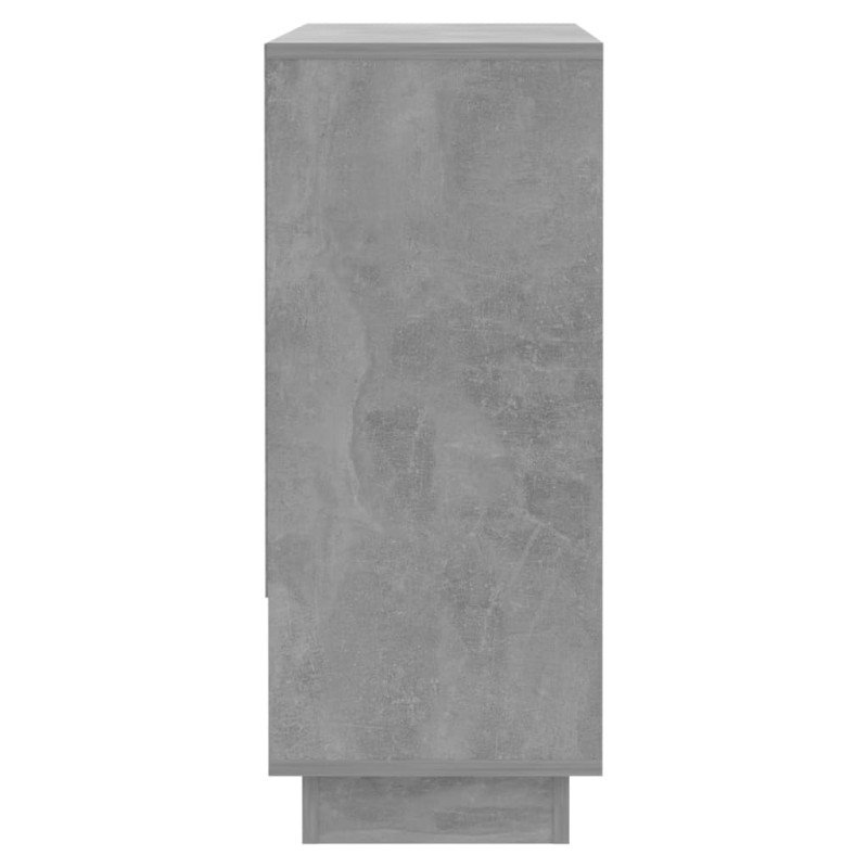 vidaXL Komoda betónovosivá 97x31x75 cm drevotrieska