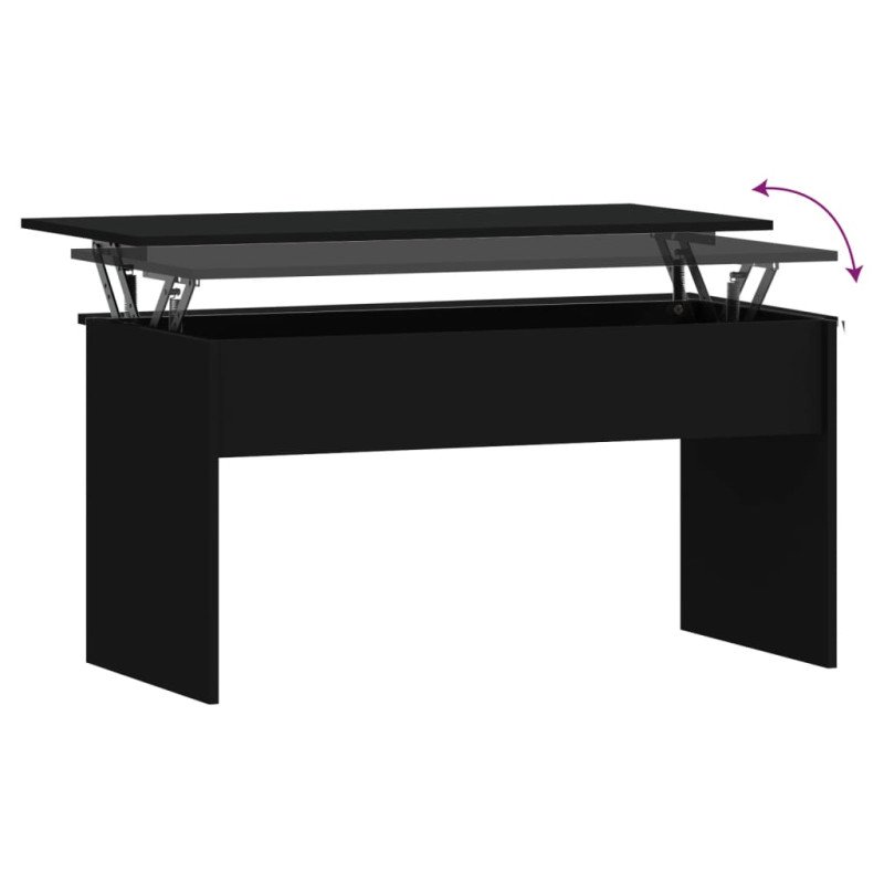vidaXL Konferenčný stolík čierny 102x50,5x52,5 cm spracované drevo