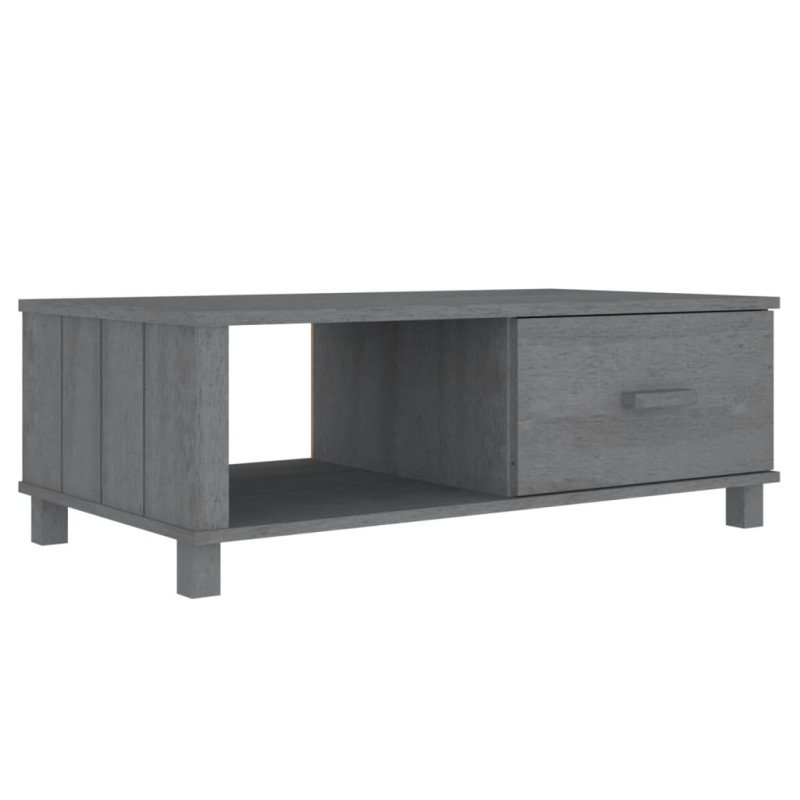 vidaXL Konferenčný stolík HAMAR, tmavosivý 100x55x35 cm, borovica