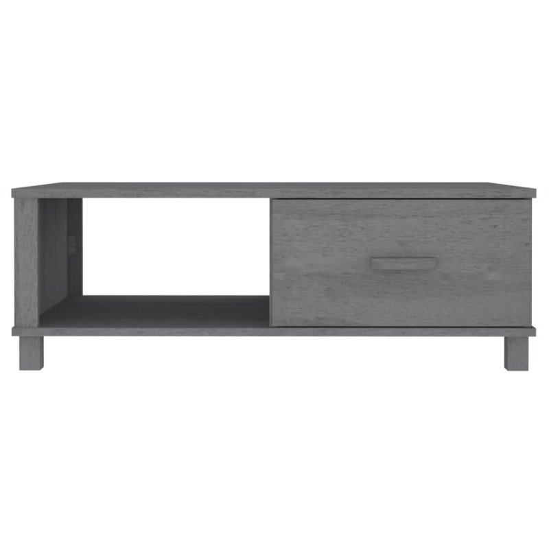vidaXL Konferenčný stolík HAMAR, tmavosivý 100x55x35 cm, borovica