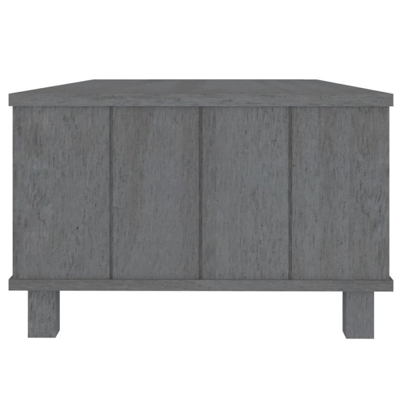 vidaXL Konferenčný stolík HAMAR, tmavosivý 100x55x35 cm, borovica