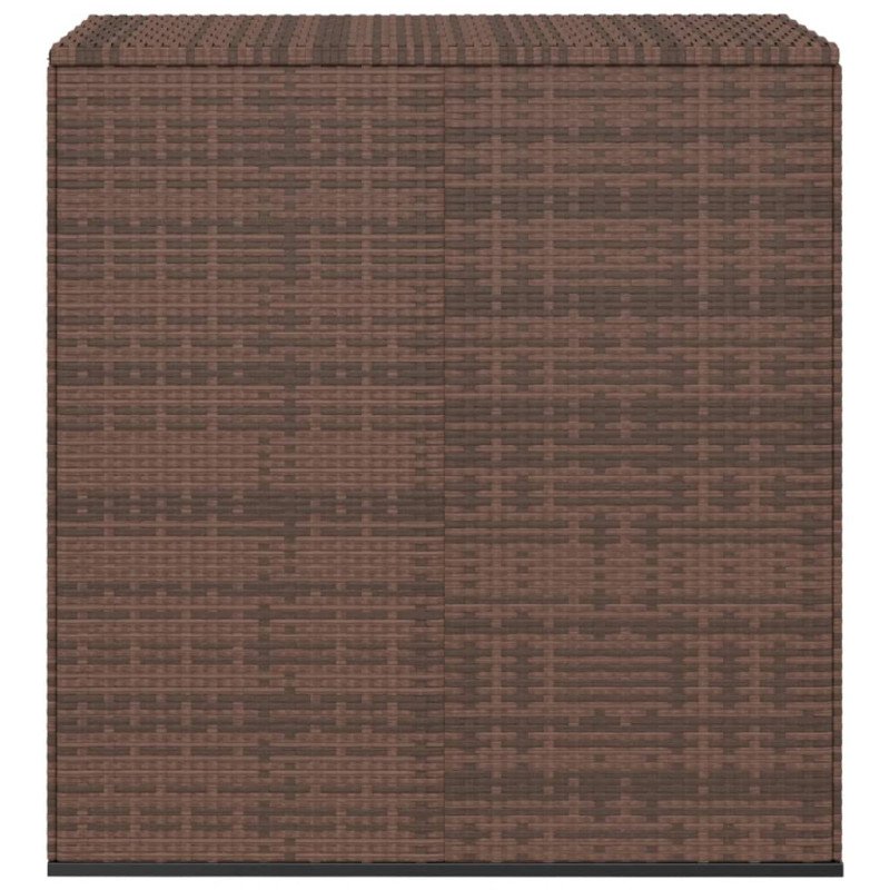 vidaXL Záhradný úložný box z polyratanu 100x49x103,5 cm hnedý