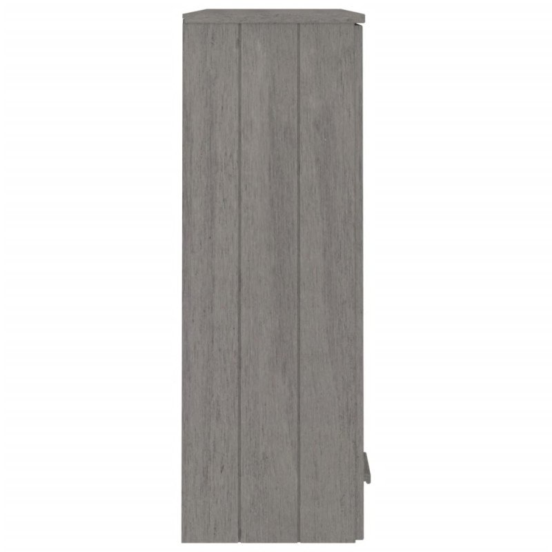 vidaXL Nadstavec na komodu HAMAR, svetlosivý 85x35x100 cm, borovica