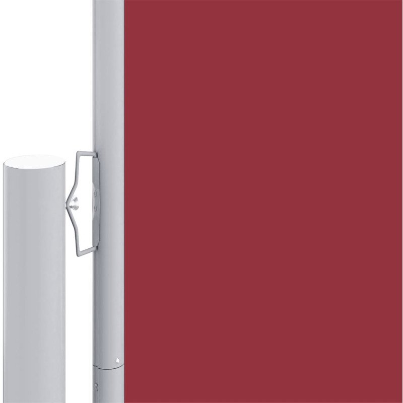 vidaXL Zaťahovacia bočná markíza červená 200x1000 cm 