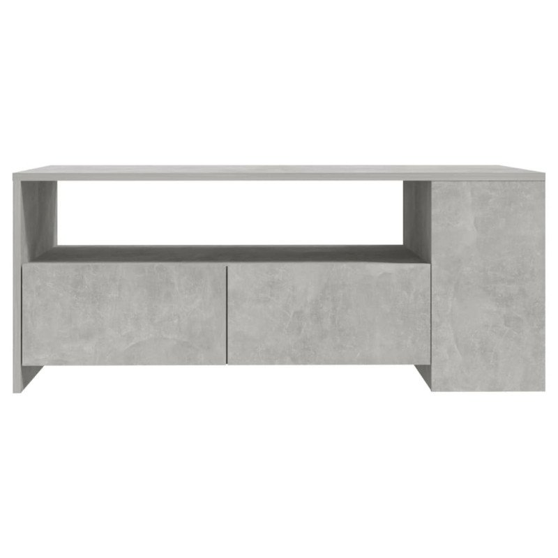 vidaXL Konferenčný stolík betónový sivý 102x55x42 cm spracované drevo