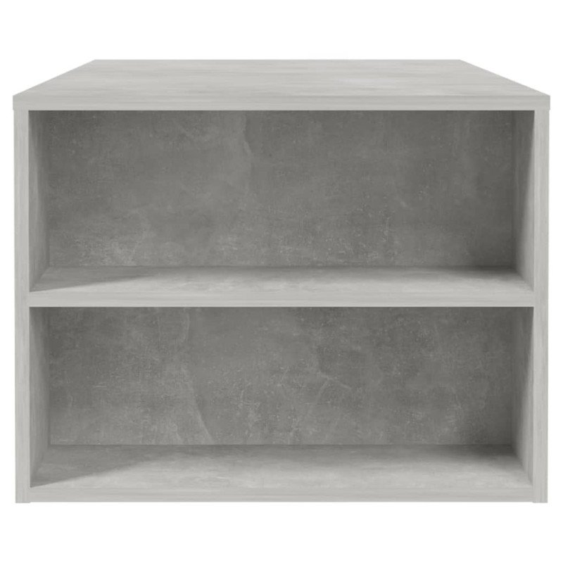 vidaXL Konferenčný stolík betónový sivý 102x55x42 cm spracované drevo