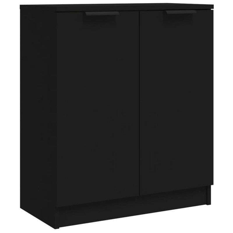 vidaXL Komoda čierna 60x30x70 cm spracované drevo