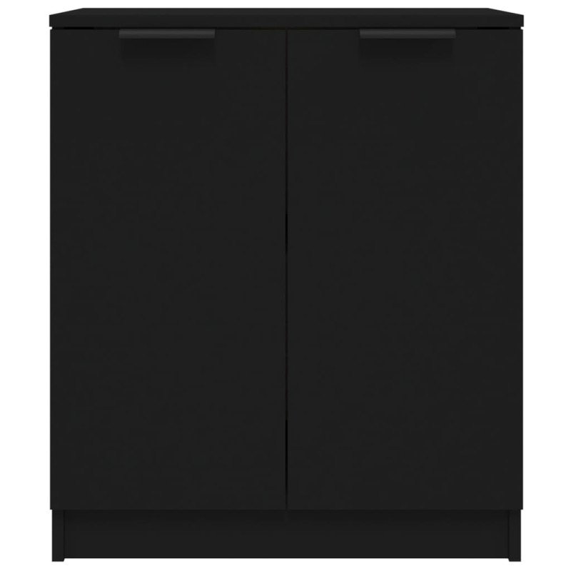 vidaXL Komoda čierna 60x30x70 cm spracované drevo
