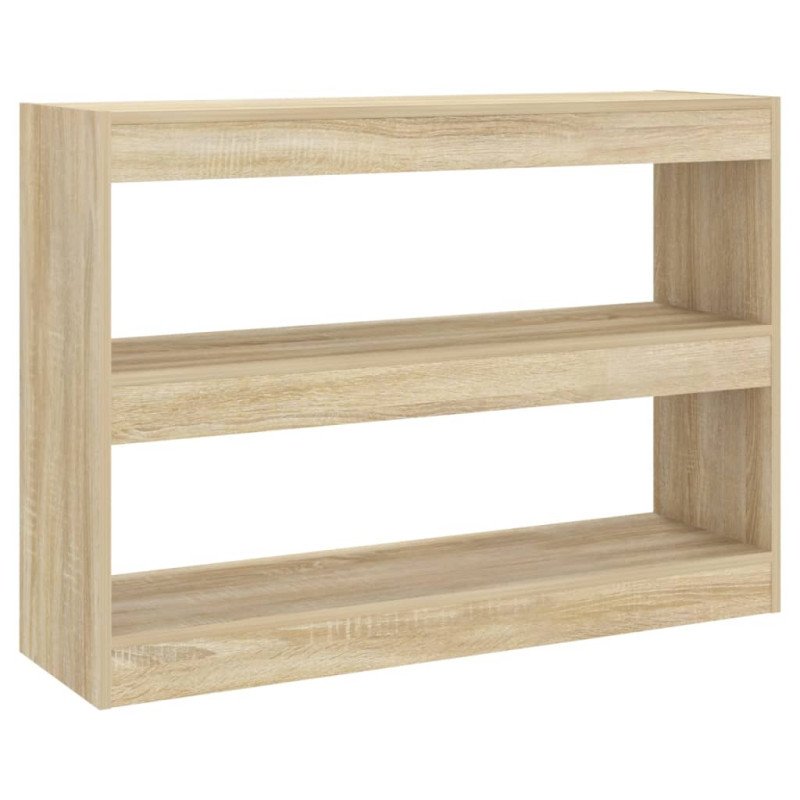 vidaXL Knižnica/deliaca stena dub sonoma 100x30x72 cm