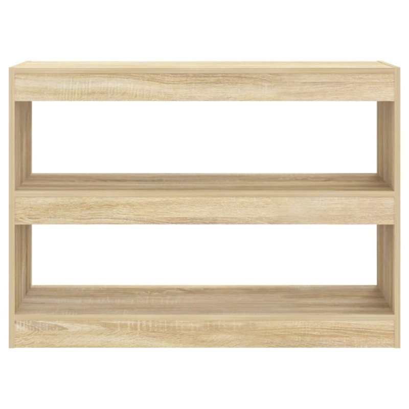 vidaXL Knižnica/deliaca stena dub sonoma 100x30x72 cm