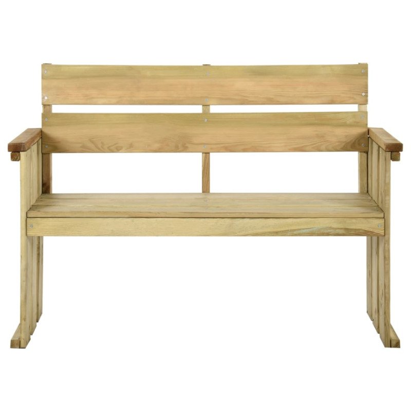 vidaXL Záhradná lavička 121 cm impregnovaná borovica